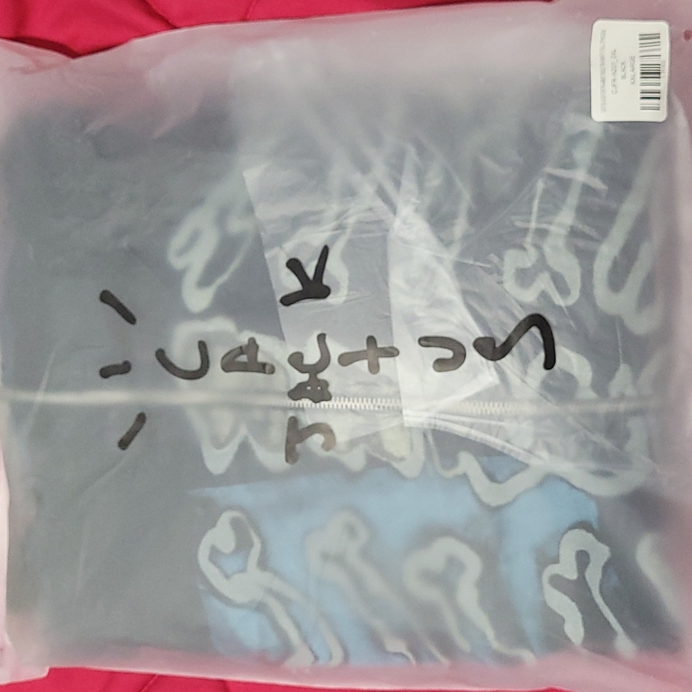 Cactus jack for fragment skeleton graffiti  full zip hoodie